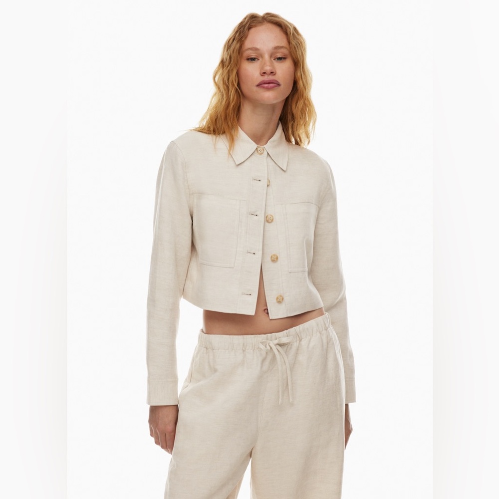 BNWOT Aritzia Wilfred CruiseLinen Little Cropped Jacked Size XS